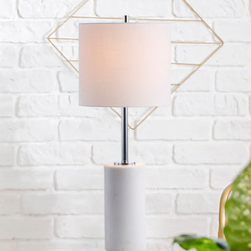 Aksel 25.5" Marble LED Table Lamp - JONATHAN Y
